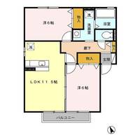 栃木県足利市堀込町(アパート)の賃貸物件の間取り