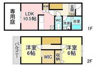 福岡県北九州市八幡西区陣山2(一戸建)の賃貸物件の間取り