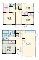 愛知県岡崎市上六名1(一戸建)の賃貸物件の間取り
