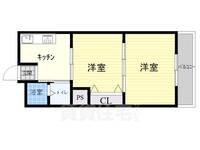 大阪府茨木市五十鈴町(マンション)の賃貸物件の間取り