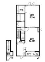 GRACE神道寺1号館の間取り