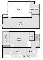 Luna北巽staの間取り
