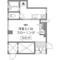 東京都新宿区早稲田鶴巻町(マンション)の賃貸物件の間取り
