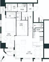 アメックス赤坂門タワーの間取り