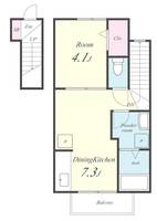滋賀県大津市大江4(アパート)の賃貸物件の間取り