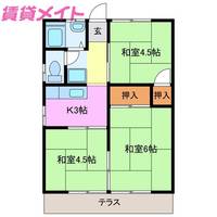 コーポうえのの間取り