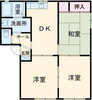 シャーメゾンみのりAの間取り