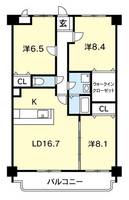 ガーデンプレイス中吉野の間取り