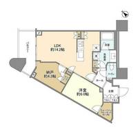 東京都中央区勝どき4(マンション)の賃貸物件の間取り