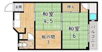 大阪府大阪市鶴見区今津中3(マンション)の賃貸物件の間取り
