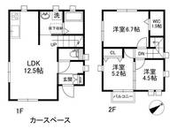 神奈川県川崎市幸区南加瀬3(一戸建)の賃貸物件の間取り