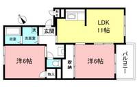ロジュマンF・Kの間取り