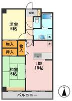 東京都江戸川区西一之江1(マンション)の賃貸物件の間取り