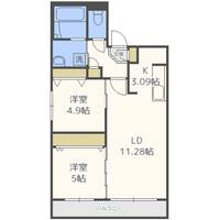 フェーラシュヴァル平岸の間取り