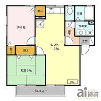 埼玉県狭山市柏原(アパート)の賃貸物件の間取り
