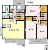愛知県名古屋市千種区園山町2(一戸建)の賃貸物件の間取り