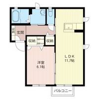 プランドール Aの間取り