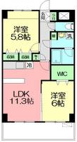 神奈川県藤沢市辻堂太平台1(マンション)の賃貸物件の間取り