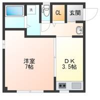 徳島県小松島市横須町(アパート)の賃貸物件の間取り
