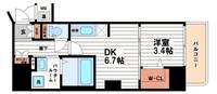ファーストフィオーレ心斎橋イーストの間取り