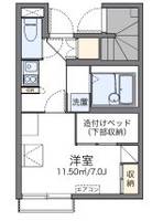 東京都八王子市横川町(アパート)の賃貸物件の間取り