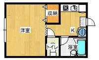 岡山県総社市井手(アパート)の賃貸物件の間取り