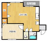 ウィズ富松IIIの間取り