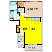 岐阜県大垣市島町(アパート)の賃貸物件の間取り