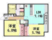 グランディールNAMBAの間取り