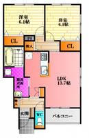 アイリスCの間取り