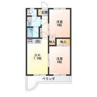 栃木県宇都宮市宿郷2(マンション)の賃貸物件の間取り