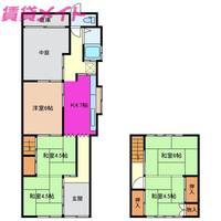三重県四日市市東新町(一戸建)の賃貸物件の間取り