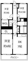 東京都江東区南砂2(マンション)の賃貸物件の間取り