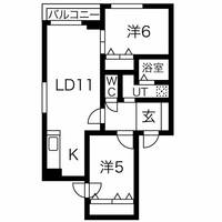 北海道札幌市中央区南九条西18(マンション)の賃貸物件の間取り