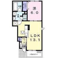 茨城県つくば市高野台2(アパート)の賃貸物件の間取り