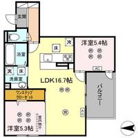 熊本県熊本市中央区春竹町大字春竹(アパート)の賃貸物件の間取り