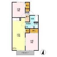 栃木県宇都宮市今宮2(アパート)の賃貸物件の間取り