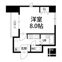 愛知県名古屋市中区大須2(マンション)の賃貸物件の間取り