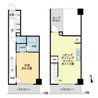 東京都中野区新井1(マンション)の賃貸物件の間取り