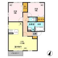 新潟県新潟市江南区梅見台2(アパート)の賃貸物件の間取り