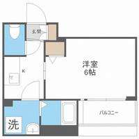 大阪府大阪市淀川区東三国4(マンション)の賃貸物件の間取り