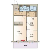 ハートフルマンション ピノネロの間取り