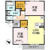 埼玉県草加市弁天1(アパート)の賃貸物件の間取り