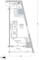 東京都品川区南品川1(マンション)の賃貸物件の間取り