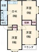 フラワーアネックスの間取り