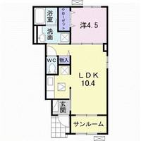 パレ・ロザージュIVの間取り