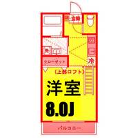 キューブハウスB棟の間取り