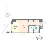 東京都足立区谷中1(マンション)の賃貸物件の間取り