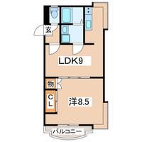福島県郡山市安積町荒井字北大部(マンション)の賃貸物件の間取り