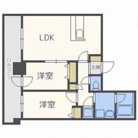 北海道札幌市中央区南四条東3(マンション)の賃貸物件の間取り